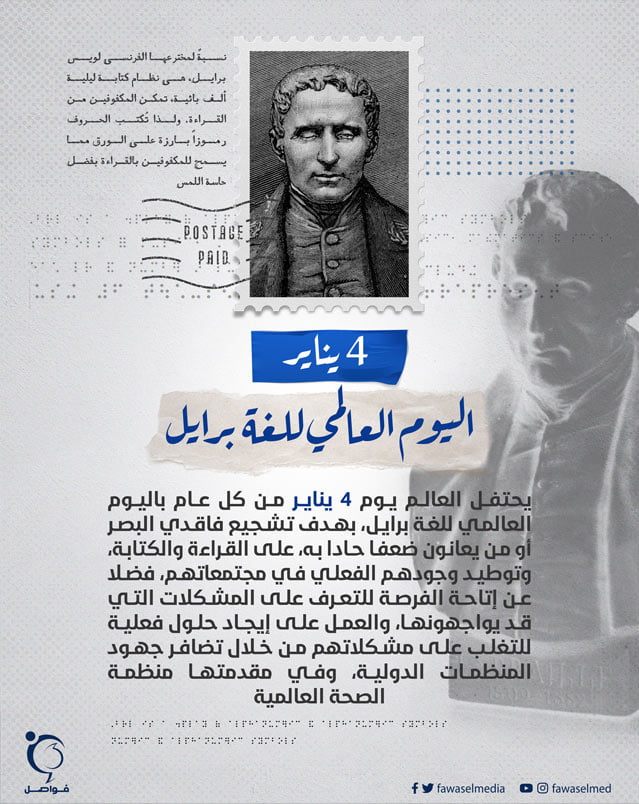 4 يناير.. اليوم العالمي للغة برايل.. تعرف على مخترعها وطريقة الكتابة بها